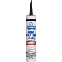 CAULK VINYL ADHESIVE BLK 10OZ