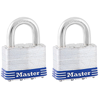PADLOCK STL KA 2PK VRTCLR 1IN