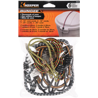 BUNGEE CORD W/HOOK ASSTM RUBB