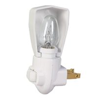 Night Light with Switch, 4W 125V, White