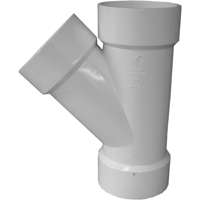 PIPE WYE HUB PVC WHT SCH40 3IN