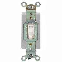 15A 4-Way Toggle Wall Switch White 120V