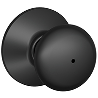 Plymouth Privacy Door Knob, Matte Black