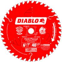 6-1/2 in 40T Finish Circular Saw Blade, 5/8 in Arbor