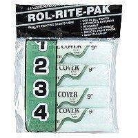9 in x 3/8 in Nap Polyester Paint Roller Covers 4-Pack