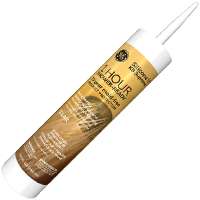 Kitchen & Bath Silicone Adhesive Caulk White 10.1 oz Tube