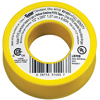 GAS LINE TPE PTFE YELLOW 1/2IN