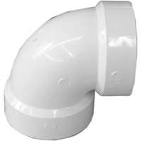 DWV Vent Elbow 90 Degree 2 in Hub Schedule 40 PVC