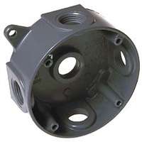 BX ELEC 4X1-1/2IN WTHR PRF GRY