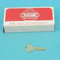 SC1 5-Pin Key Blank, Nickel-Plated Brass