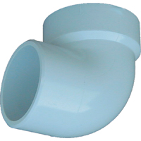 1-1/2 in PVC SCH 40 90 Degree DWV Street Elbow Hub x Spigot