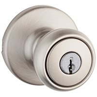 Tylo Keyed Entry Door Knob, Satin Nickel