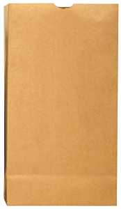 #2 Kraft Paper SOS Grocery Bag, Brown, 30 lb Capacity