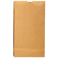 #10 Kraft Paper SOS Grocery Bag, Brown, 35 lb Capacity