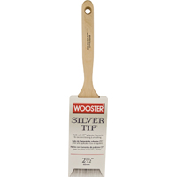 2-1/2 in Flat Sash Paint Brush, CT Polyester Filaments, Silver Tip