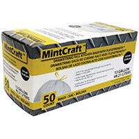 13 Gallon Kitchen Trash Bags, White