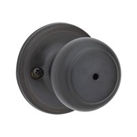 Cove Privacy Door Knob Venetian Bronze, Fits 1-3/8 to 1-3/4 in Doors