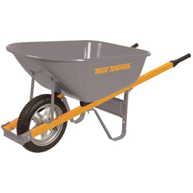 6 Cu Ft Wheelbarrow with Flat-Free Tire