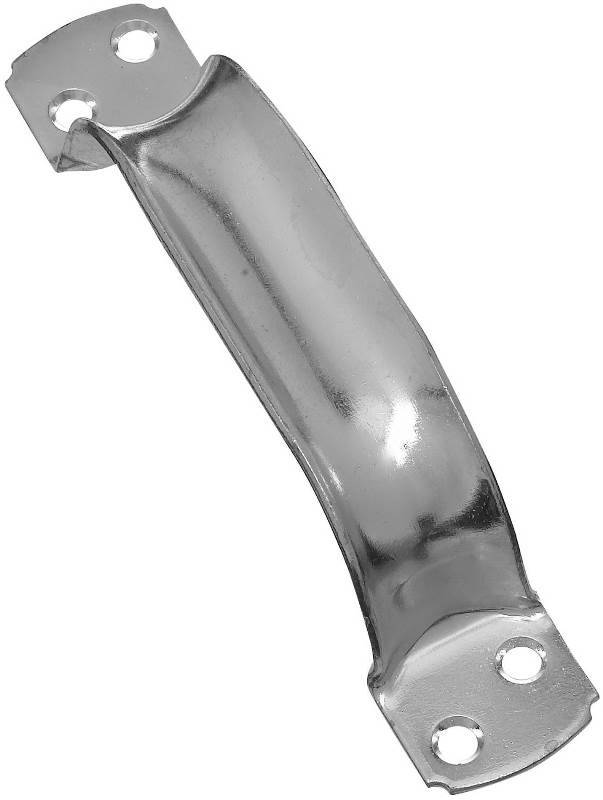 Extra Heavy Zinc Plated Steel Door Pull 6-3/4 in