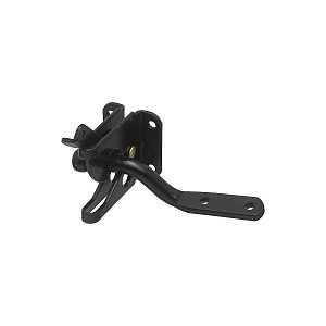 V21 Automatic Gate Latch, Black Steel, Post Mount