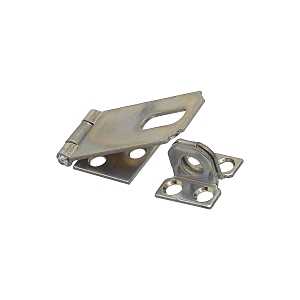 Non-Swivel Safety Hasp 2-1/2 in Zinc Plated Steel