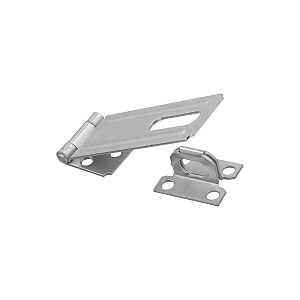 Non-Swivel Zinc Plated Safety Hasp 4-1/2 in with Concealed Screws