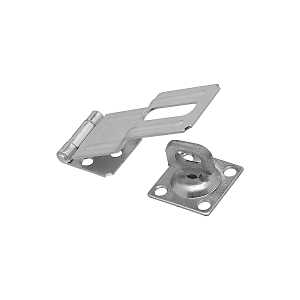 Swivel Staple Safety Hasp, Zinc Plated, 4-1/2 in