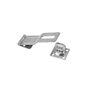 Galvanized Swivel Staple Safety Hasp 4-1/2 in for Doors & Cabinets