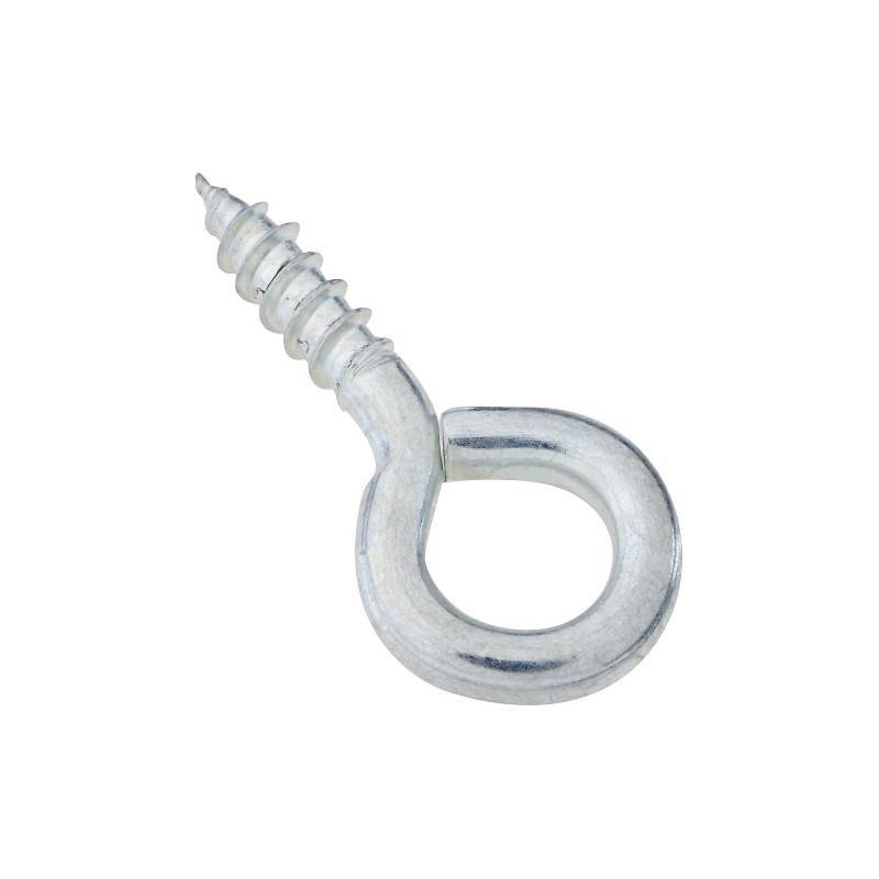 Medium Screw Eye No. 106 Zinc Plated Steel 1-25/32 in
