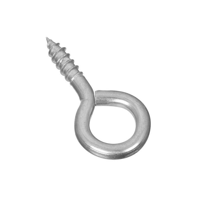 Large Screw Eye #6 1-15/16 in Zinc Plated Steel