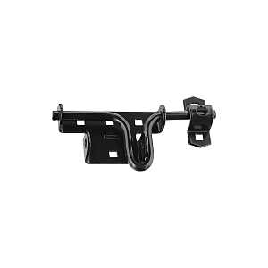 V1134 Sliding Bolt Door/Gate Latch, Black Steel, 6.19 in Height