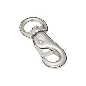 Swivel Eye Cattle Snap 1 in Opening Nickel Plated 250 lb 4-1/8 in