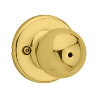 Polo Privacy Door Knob, Polished Brass