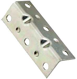 Double Wide Zinc Plated Corner Brace 2-1/2 in x 3/4 in x 3/4 in