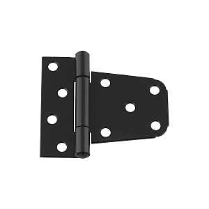 Extra Heavy Black Gate Hinge 3-1/2 in for 2x4 or 4x4 Posts