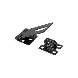 V30 Corrosion Resistant Safety Hasp, Black Steel, 4.56 in