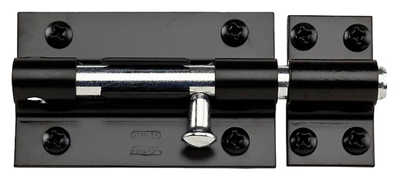 BOLT PAD-LOCK BRRL BLACK 5IN