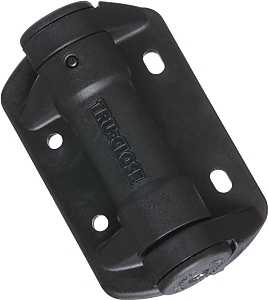 TruClose Narrow Spring Gate Hinge, Black 3-13/16 x 2-1/2, 55 lb