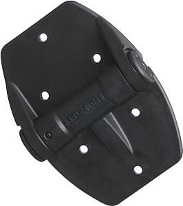Self-Closing Spring Gate Hinge Black 3-9/16 x 5-1/4 in 55 lb