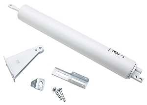Heavy-Duty Air Door Closer, White, Adjustable Speed