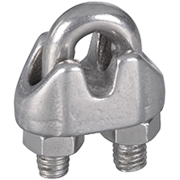 Wire Cable Clamp for 1/8 in Wire Rope, 7/8 in Length