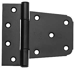 Matte Black Gate Hinge 3-1/2 in for Wood or Vinyl Gates