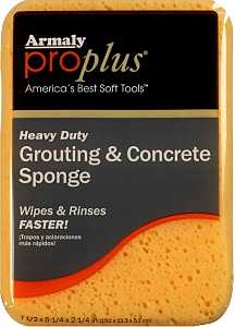 Sanded Grouting & Concrete Sponge 5.25 x 7.5 in Rounded Edges