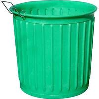 60 Gallon Green Polyethylene Carry Barrel Landscape Container