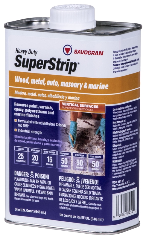 SuperStrip Paint & Varnish Remover Liquid, 1 Quart