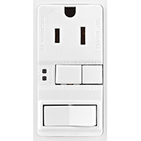 WALLPLATE SWITCH COMBO GFCI/SP