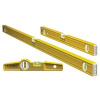 3-Piece Aluminum Level Set 10 in 24 in 48 in Yellow