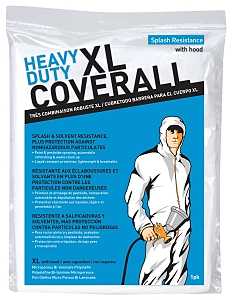 Protective Coverall XL Polyolefin Microporous Film Zipper Closure