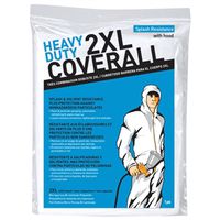 Protective Coverall 2XL Polyolefin Microporous Film with Zipper