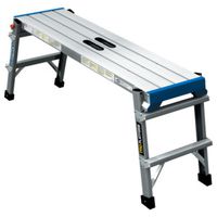 Pro Aluminum Work Platform 300 lb Capacity, 45 in x 12 in Deck